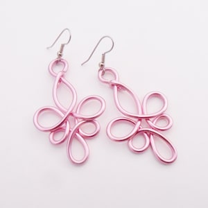 LOTE Earrings Elven wire work Customize your Color Butterfly Flower image 1