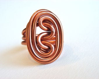 Wire Oval Knot Ring Custom Made