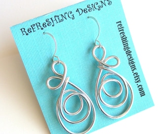 Peacock - Wire Work Earrings -  Customize your Color