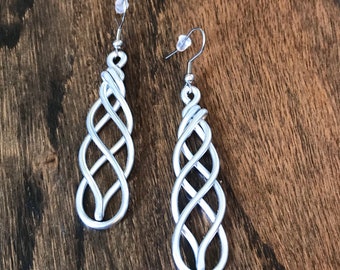 Norse Braid Earrings - Viking design Celtic knot work - customize your own color