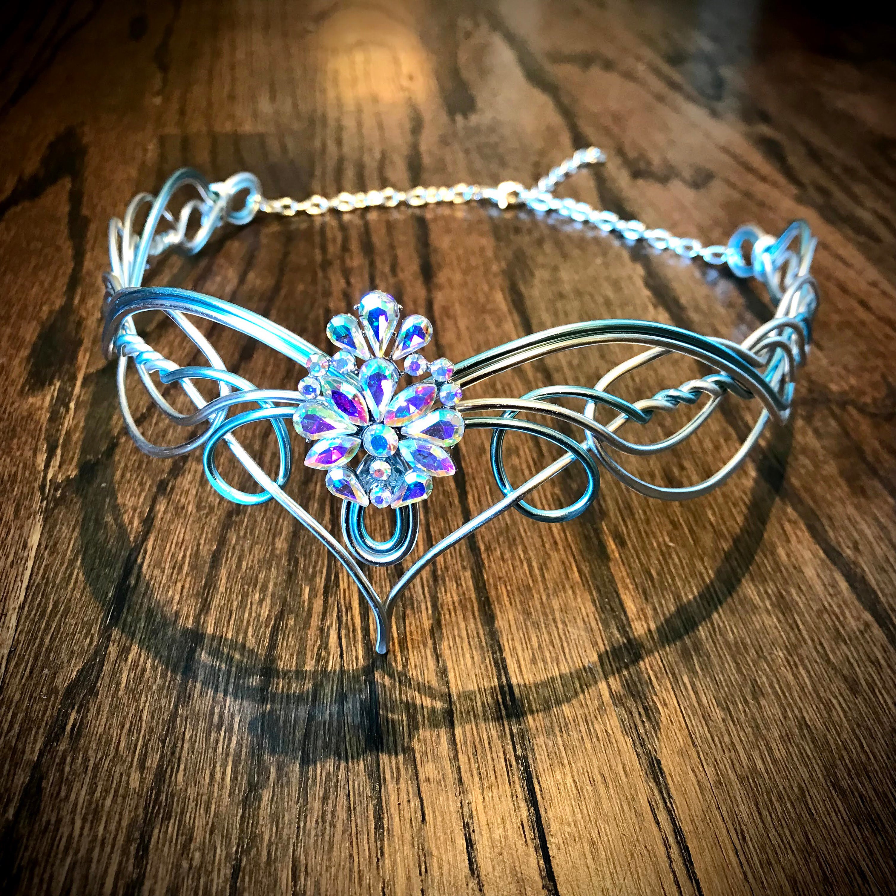 Handmade Crystal Tiara Crown Burning Man NWT Burning Man Tiara - Etsy main image 3