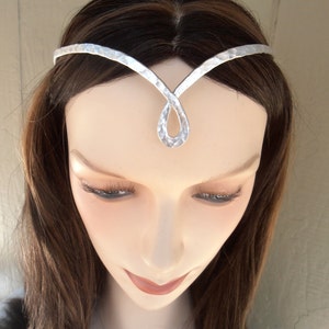 Hand Hammered Loop Elven Circlet Boho Chic Headband Bridal Crown Tiara image 2