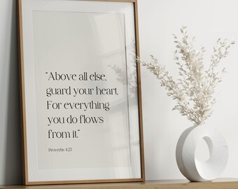 Art mural inspirant de versets bibliques | Lot de 2 | Téléchargement numérique | Décoration d'intérieur spirituelle minimaliste | Affiche de citation moderne | Cadeau chrétien