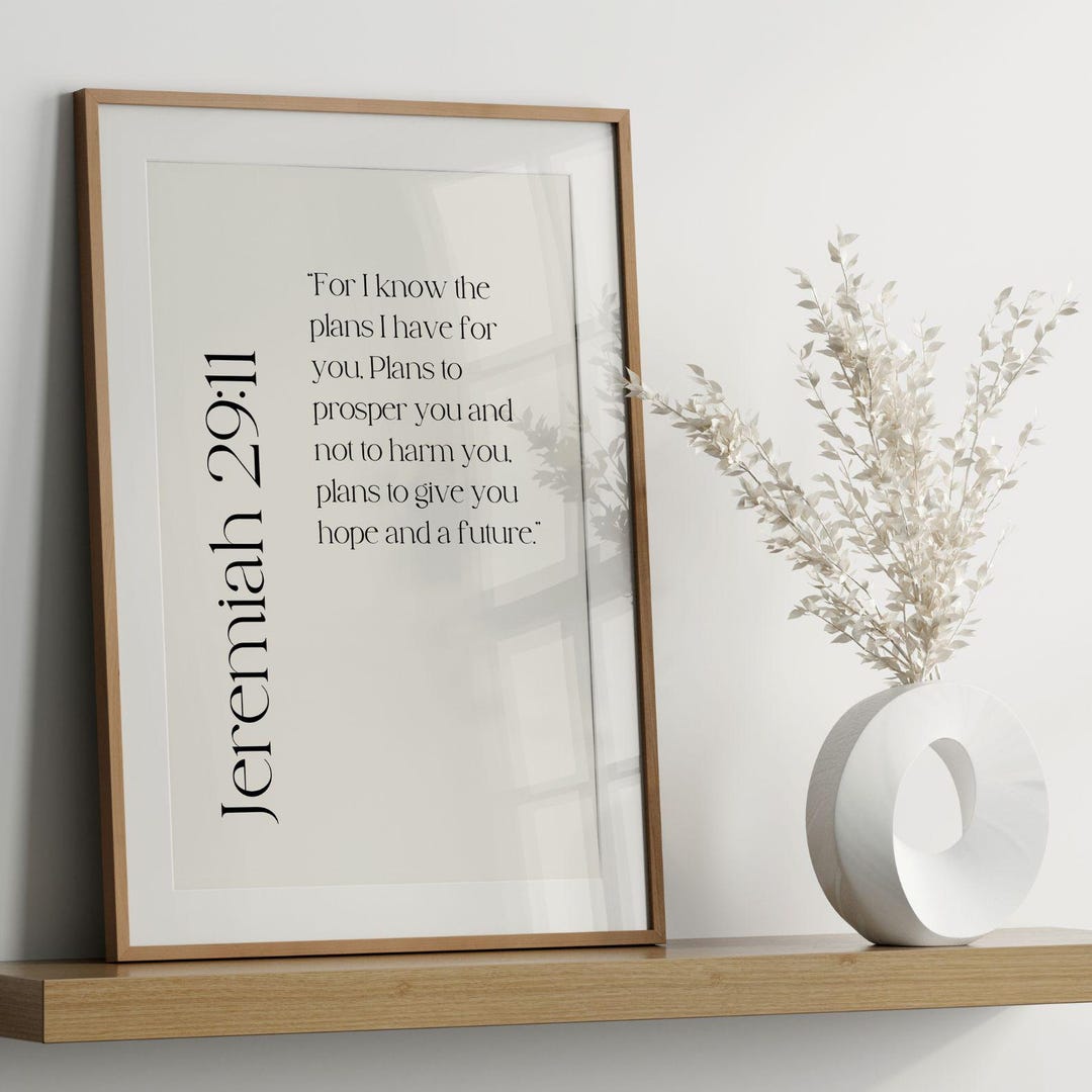 Inspirational Bible Verse Wall Art | Set of 2 | Digital Download ...