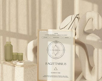 Sagittarius Printable | Sagittarius Poster Set | Astrology Wall Art | Zodiac Printable | Instant Download | Zodiac Sign Sagittarius Gift