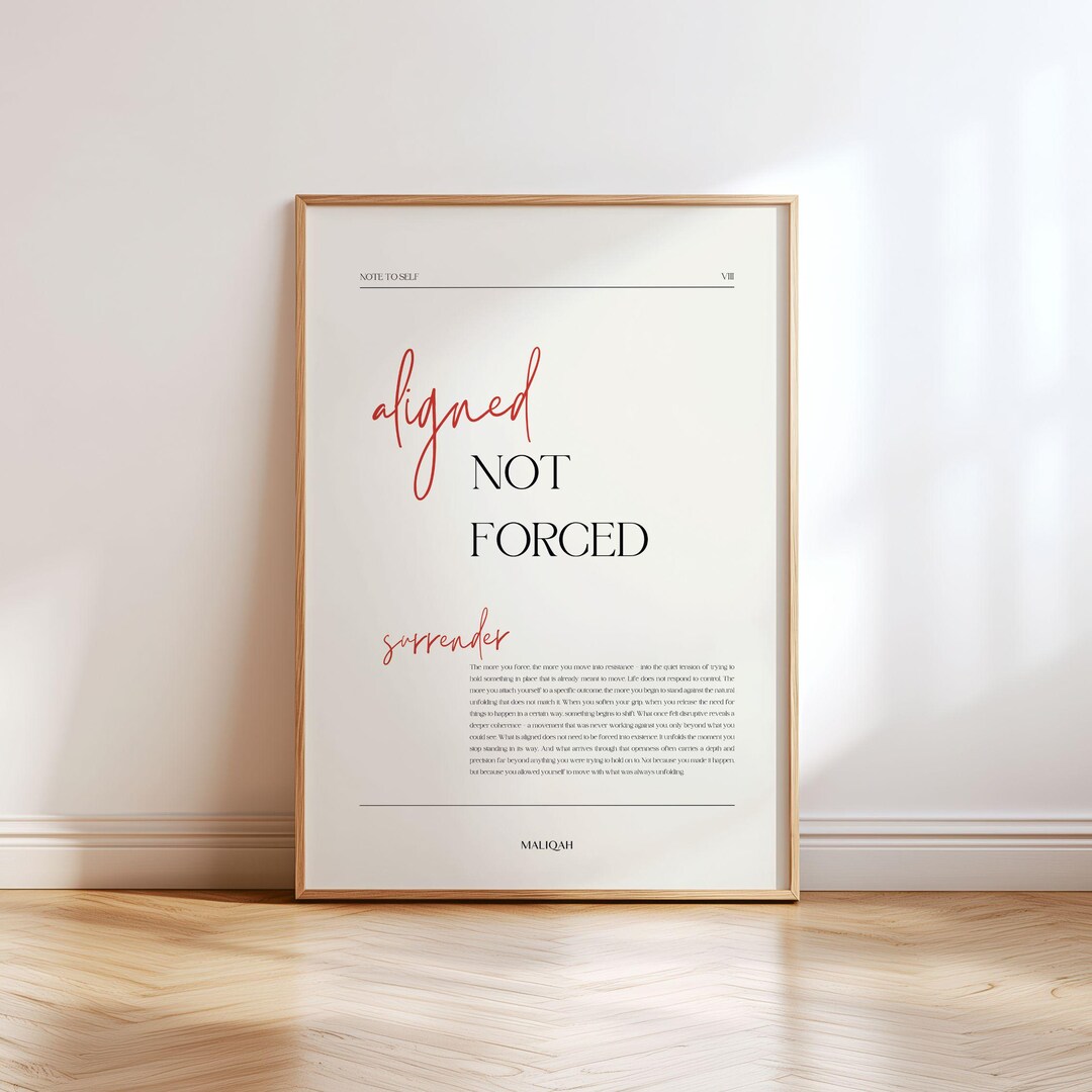 Alignment Manifestation Printable | Editorial Intention Poster ...