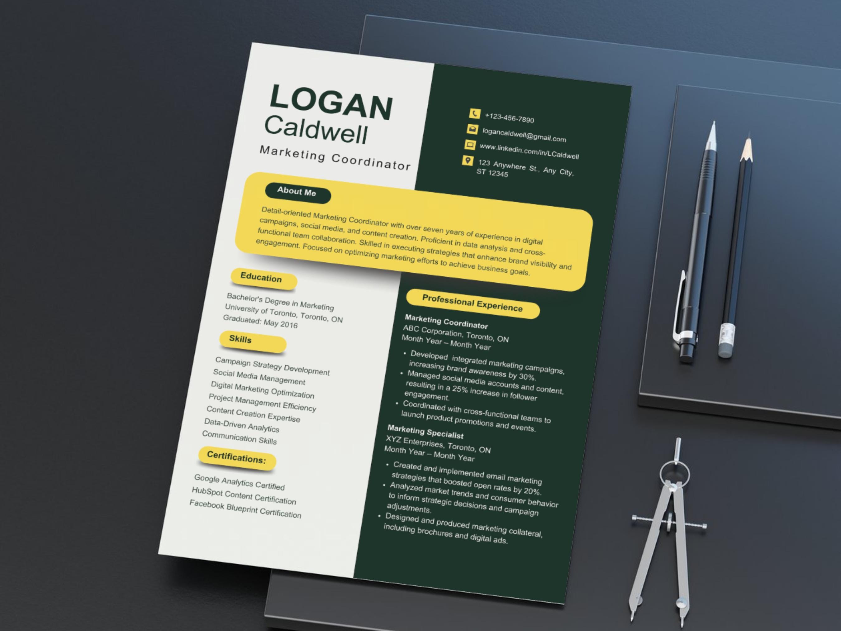 Creative Resume Template With Cover Letter, Modern Resume Template ...