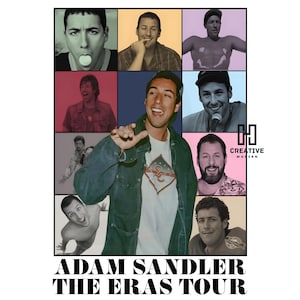 Adam Sandler T-Shirt Design PNG: Retro 90s Bootleg Tee (Digital Download)