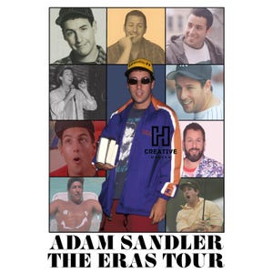 Adam Sandler Shirt Design PNG: Retro 90s Bootleg Tee (Digital Download)