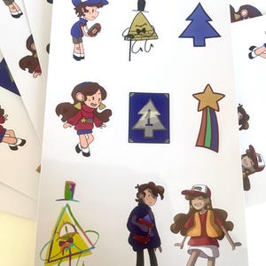 stickersheet Gravity Falls
