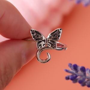 Cute Butterfly Crochet Ring, Tension Ring Adjustable, Crochet Ring Yarn Holder, Crochet Ring For Beginners, Crochet Ring, Yarn Guides