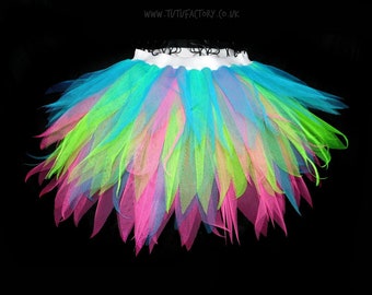 Neon Girls Tutu - Diseña tu propio Tutu personalizado - Tutus de color personalizado - Traje de cumpleaños - Dance Tutus - Birthday Tutus - Glow Party