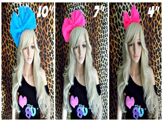 8 colours 80s fancy dress hairband Tutu Net Bow 80s Alice band Hen Party 8 colours 80s fancy dress hairband Tutu Net Bow 80s Alice band Hen Party