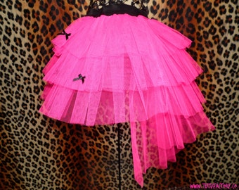 Neon Tutu 80s costume retro bow detail plus long back bachelorette party madonna inspiré