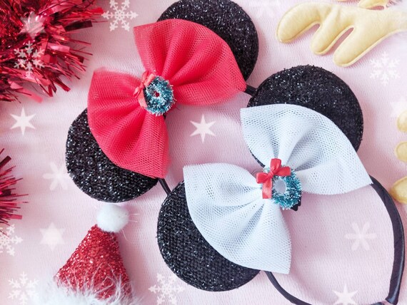 MINNIE MICKEY MOUSE EARS HEADBAND /& WHITE GLOVES FANCY DRESS HEN NIGHT PARTY