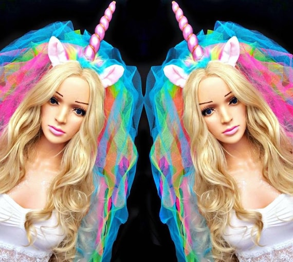 Hen Party Bride To Be Unicorn Horn Veil