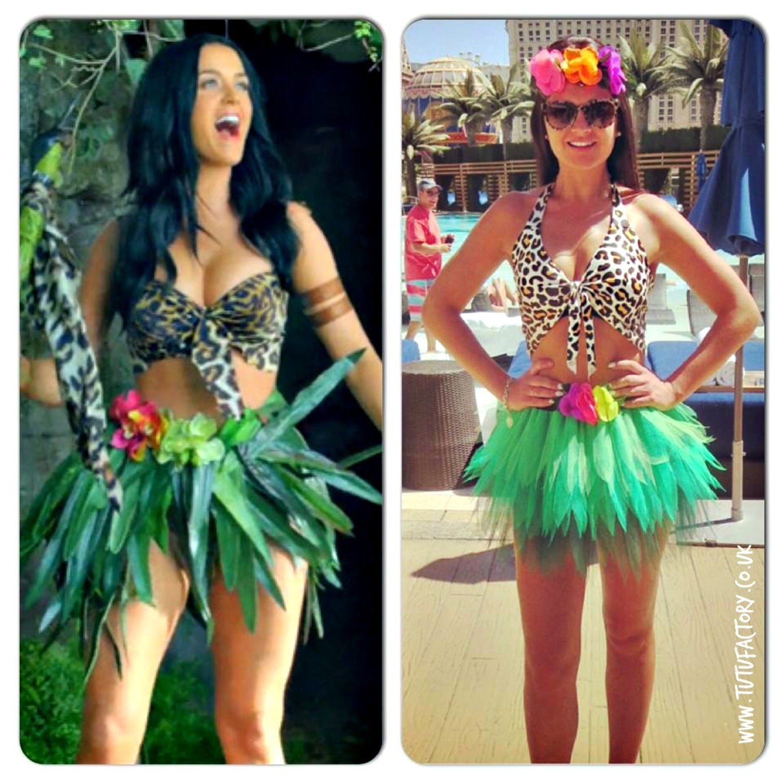 Katy Perry inspired neon Tutu Set Roar Costume Outfit Leopard image 0.
