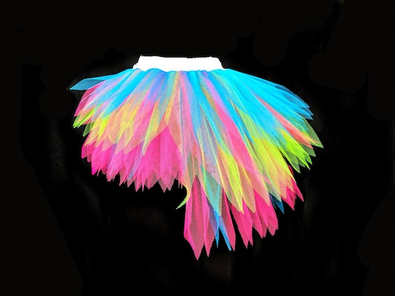 Multi Colour Neon Tutu With Longer Back Hen Party Neon Tutus Adult Tutus Etsy