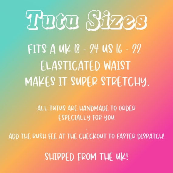 Plus Size Tutu Rainbow Tutu Longer Length Tutus Adult Tutus