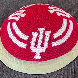 New, handmade crocheted kippah