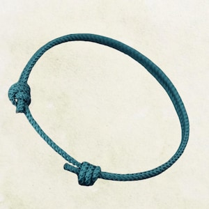 Handmade Adjustable String Bracelet – Unisex Thin Cord Friendship Jewelry – Sliding Knot BraceleT