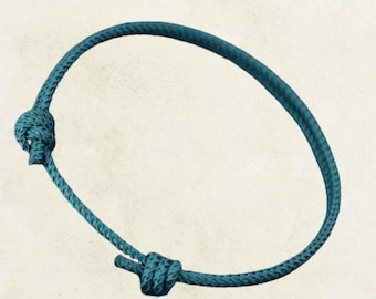 Handmade Adjustable String Bracelet – Unisex Thin Cord Friendship Jewelry – Sliding Knot BraceleT