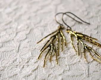 Branch earrings.