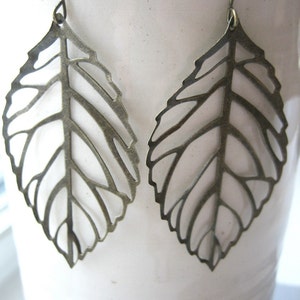 Falling leaf earrings. image 5