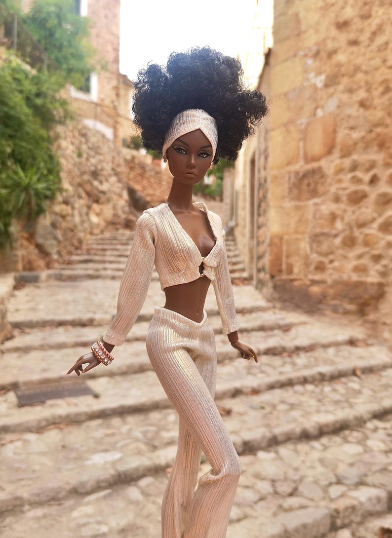 1:6 12" Fashion dolls /FR Integrity Toys dolls 60's Top, Trousers and Turban image 5