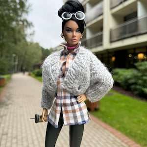 1:6 fashion dolls /Integrity Toys dolls shirt cardigan outfit - by jamdolls