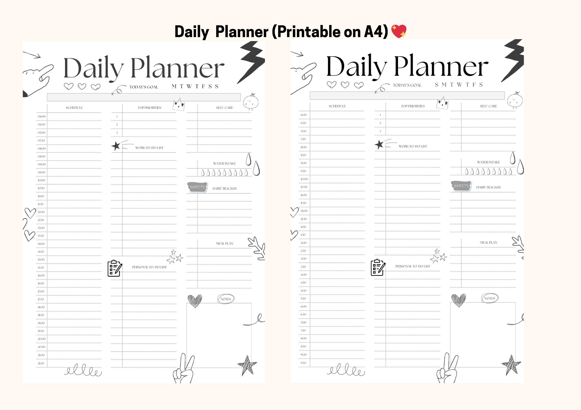 Slay the Day Tagesplaner (A4 Printable)