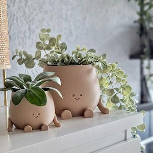Happy Face Vase STL File: 3D Printing Model (Digital Download)