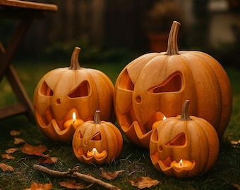 Archivo STL de calabaza de Halloween 3D: Modelo para impresión 3D (descarga digital)