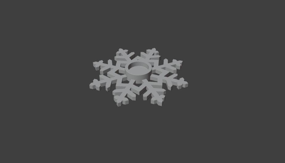 Snowflake Tea Light Stl File 3D Print Snowflake Tealight Holder STL File (digital File) - Etsy