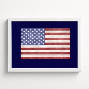 Preppy American Flag Art | USA Wall Art | Rustic Printable | Ivy League Americana USA Flag Aesthetic | American Flag Downloadable File