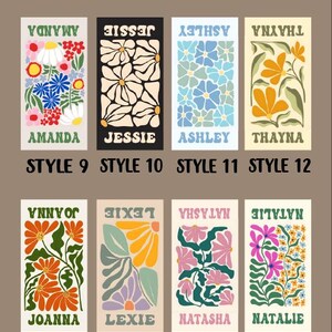 Retro Flowers Custom Beach Towel: Personalized Wedding - Birthday - Vacation Gift Bild 9