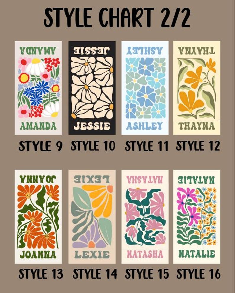Retro Flowers Custom Beach Towel: Personalized Wedding - Birthday - Vacation Gift Bild 9