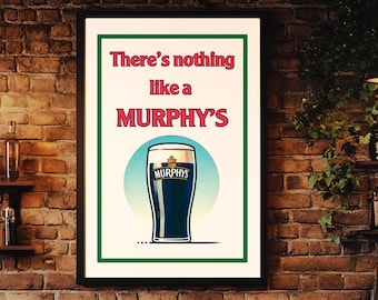 Retro Irish Stout Print: Pub Wandkunst