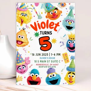 EDITABLE Street Monsters Birthday Invite, Birthday Party Invitation, Printable Invitation, Kids Boy Birthday Party Invite, Canva Editable
