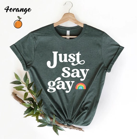 Just Say Gay Shirt, Boho Rainbow Alley Shirt, LGBT Shirt, Gay Pride Shirt, Protect Trans Youth, LGBTQ Rights, Florida Don't Say Gay Bil Tee