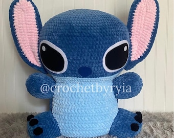 Crochet Mega Jumbo Stitch Crochet Plushie Amigurumi Stitch