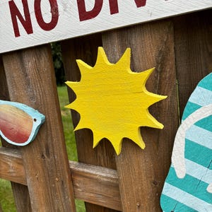 Décoration murale soleil en bois, pour clôture, piscine, porte, porche, terrasse ou jardin, exposition à l'intérieur ou à l'extérieur de 9 pouces