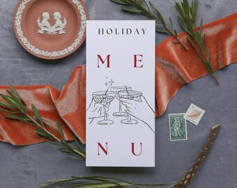Hand drawn menu bundle holiday menu cards holiday dinner menu modern dinner menu dinner menu template dinner menu holiday menu card