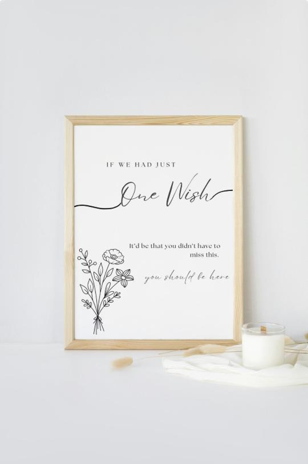 Wedding Memorial Sign, Tribute to Loved Ones, Heartwarming Memory ...