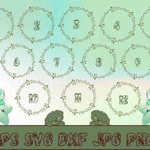 Svg d'étape mensuelle pour bébé, étape importante du mois bébé tours SVG, Jalons mensuels Svg Png, bébé première année, Svg nouveau-né, dessins Svg pour tout-petit