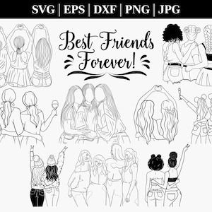 Beste Freunde Bundle svg, beste Freunde svg, Bff svg, Besties svg, Freunde svg, Freundschaft svg, lustige beste Freunde svg, Bester Freund Png