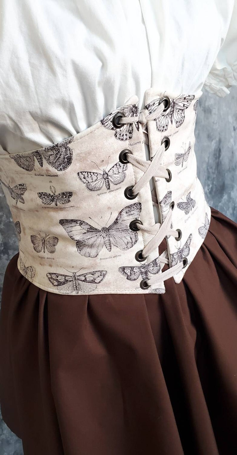 Steampunk Costume Waist Cincher Pirate Waist Belt Corset Etsy