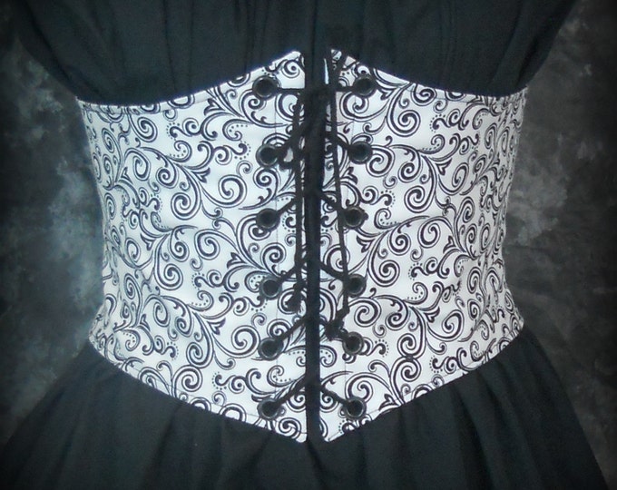 Renaissance Waist Cincher Pirate Waist Belt Corset Black Etsy