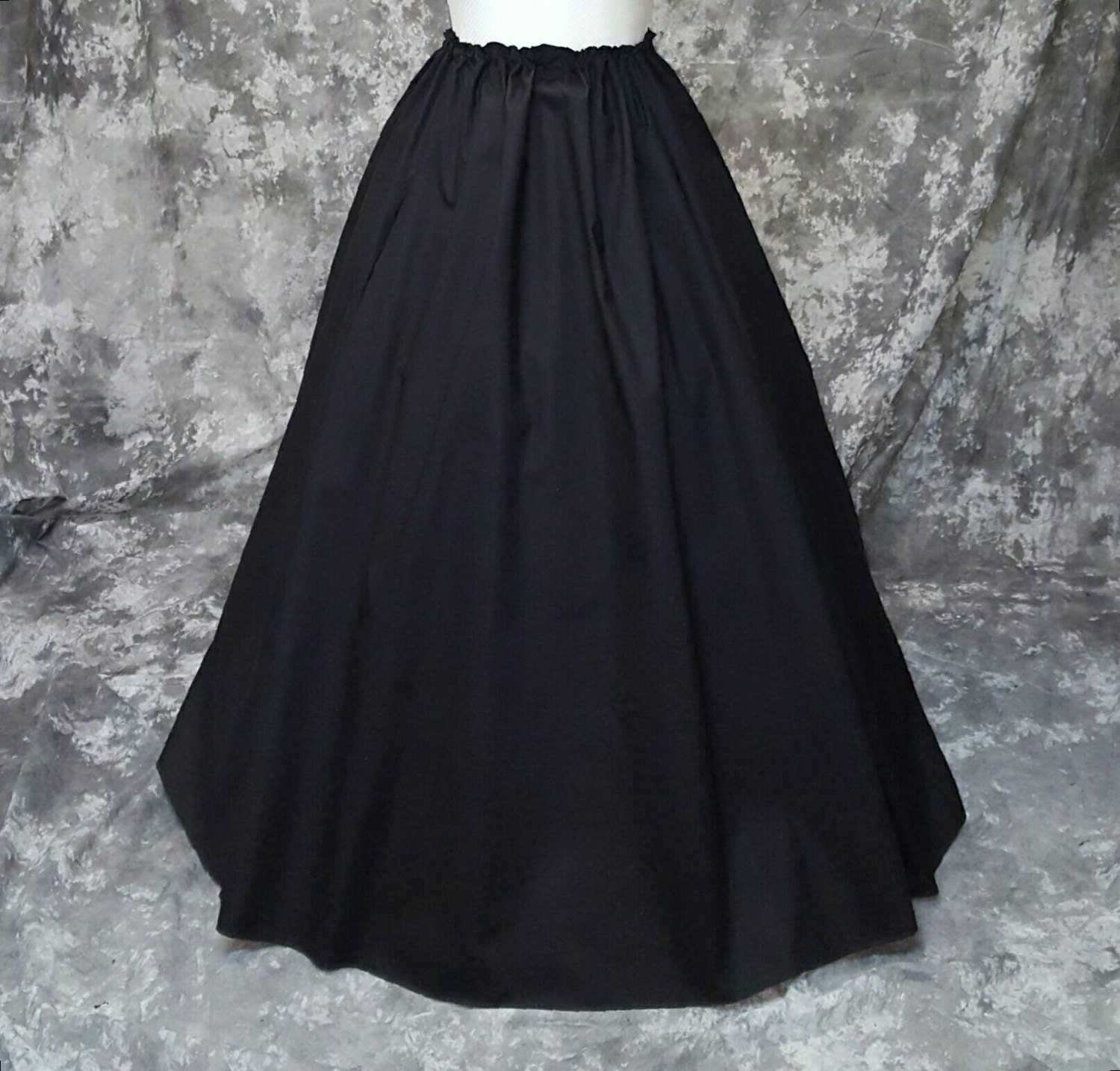 Gestuz SIW LONG SKIRT - Denim skirt - washed black/black - Zalando.co.uk