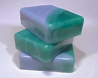 Morning Mist glycerin soap, Ocean Street Designs, Sunrise Mist, Dewy Leaves, Damp Moss